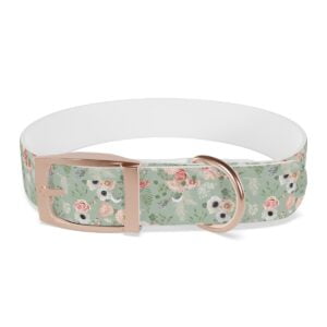 pastel aesthetic flower dog collar