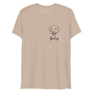 A must-have for any dog-loving mama who values style, comfort, and quality. Our Personalized Labrador Women's Short Sleeve T-Shirt, the perfect blend of style, comfort, and personalization for all the dog-loving mamas out there.