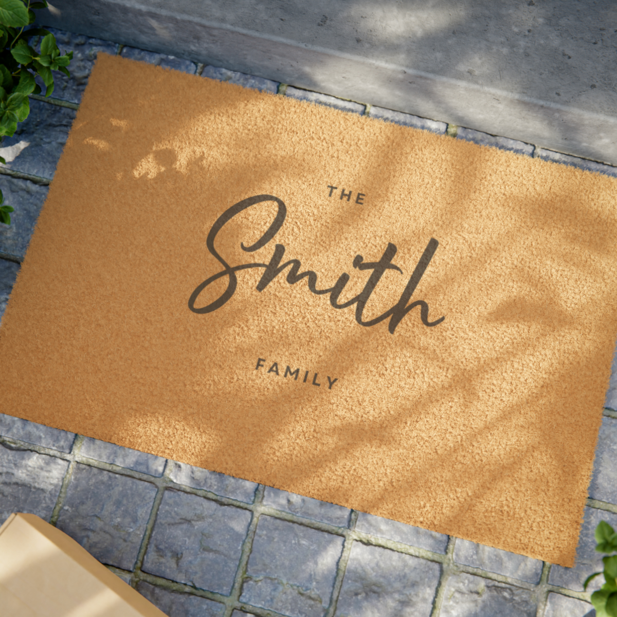 "family name" custom doormat