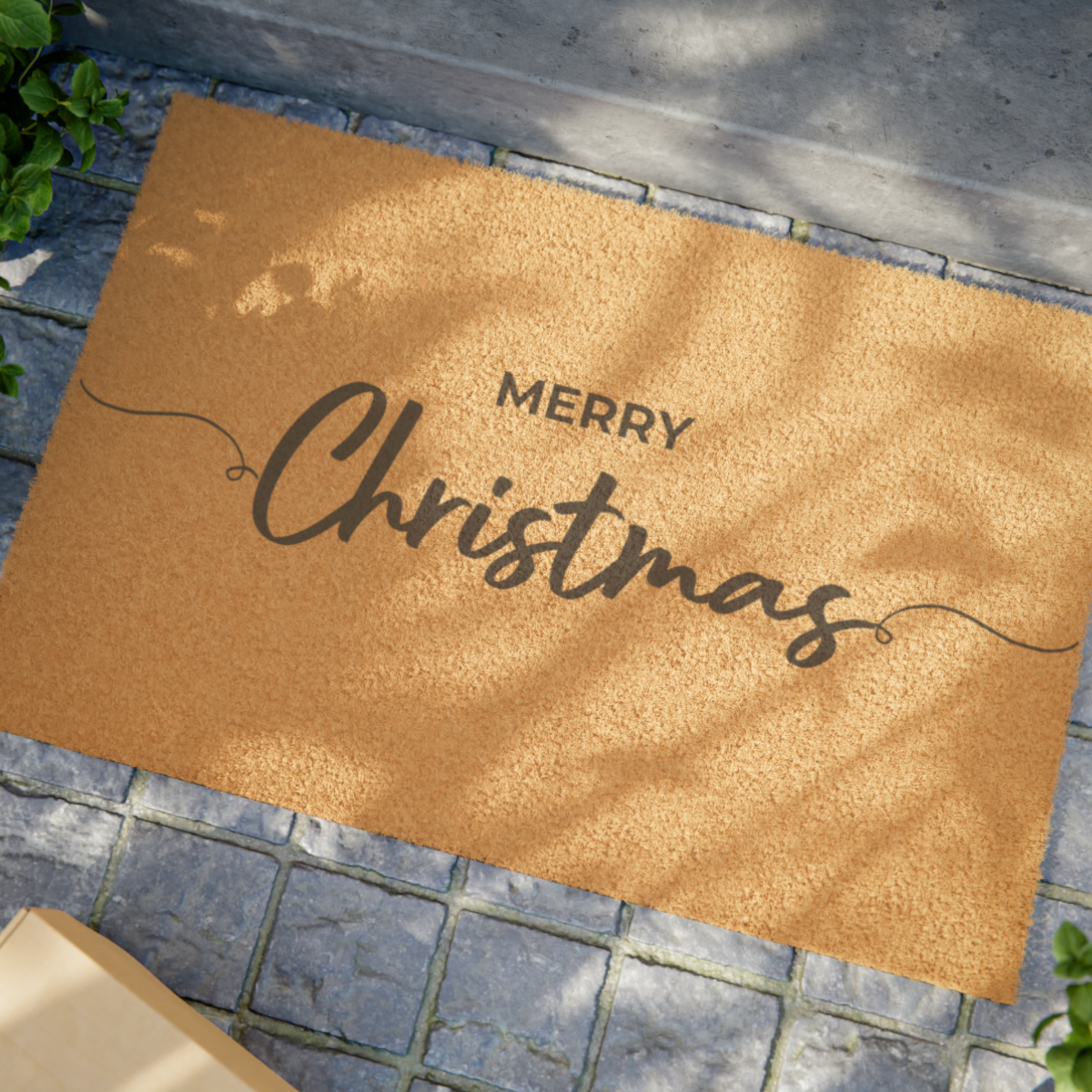 "merry christmas" doormat