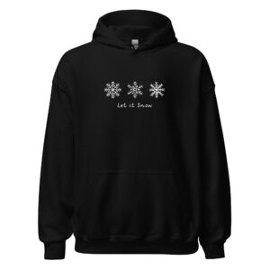 "let it snow" women's hoodie