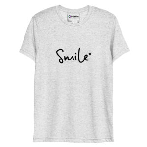 "always smile" women’s short sleeve t shirt
