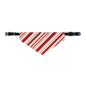 red and white pet bandana collar