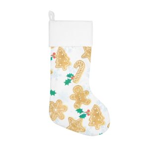 "gingerbread pattern" christmas stocking
