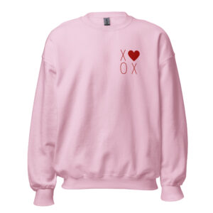 "heartfelt xoxo" women's sweatshirt