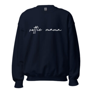 “rottie mama” women's sweatshirt