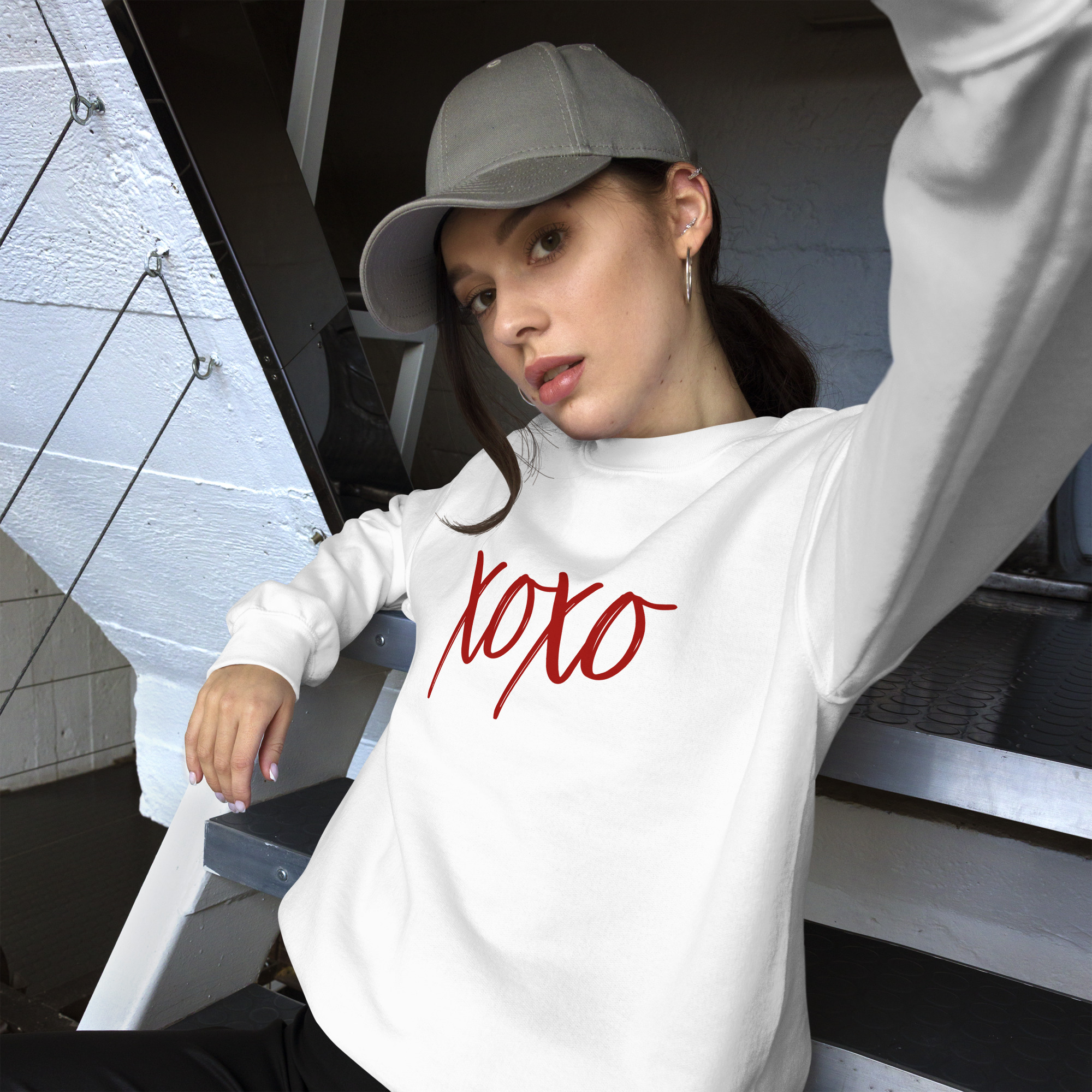 "valentine xoxo" women's sweatshirt