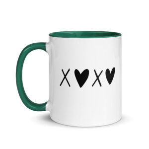 minimalist "xoxo" mug