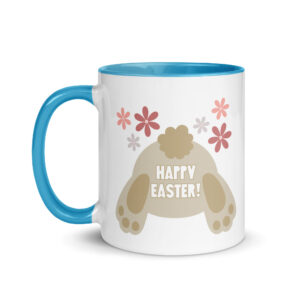 bunny "happy easter" mug