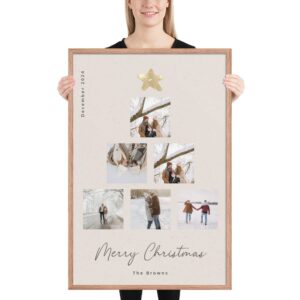 “gold christmas tree” christmas photo collage