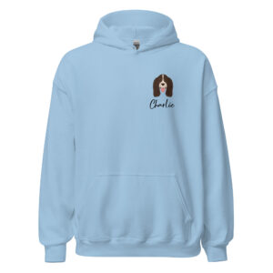 personalized springer spaniel unisex hoodie