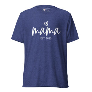 "mama heart established" personalized women’s short sleeve t shirt