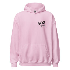 "vampire bite boo" women's hoodie