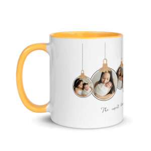 personalized "wrapped in cheer" mug