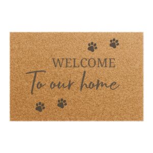 "welcome to our home" doormat