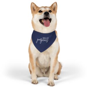 "hello gorgeous" dog bandana