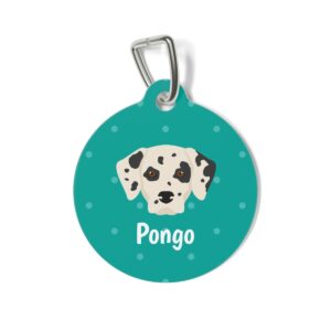 dalmatian personalized dog tag