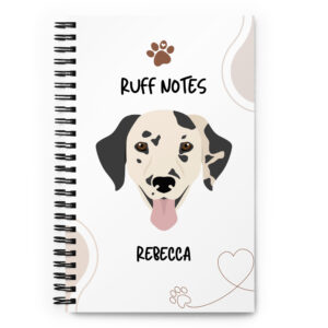 dalmatian personalized dog notebook