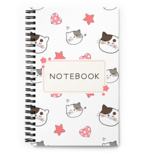 "hearts & whiskers" notebook
