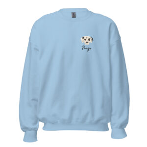 personalized dalmatian breed women’s sweatshirt