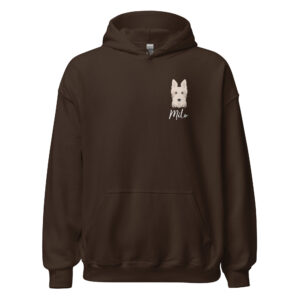 personalized scottish terrier breed men’s hoodie