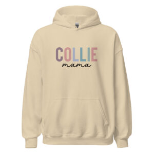 "collie mama" women's hoodie