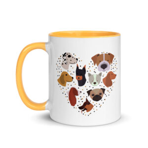 "i love dogs" mug
