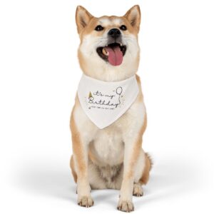 "the birthday pup" dog bandana