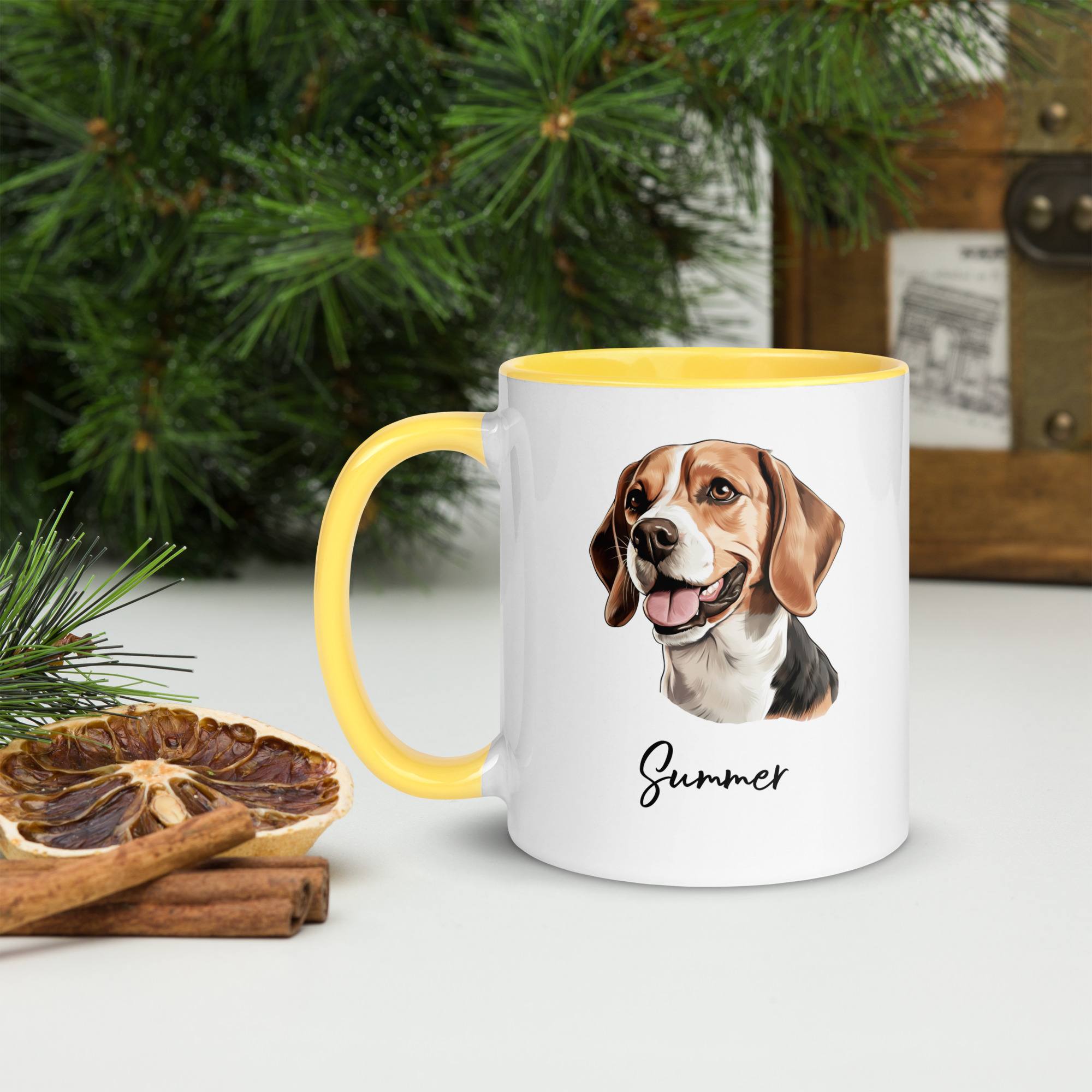 beagle personalized mug