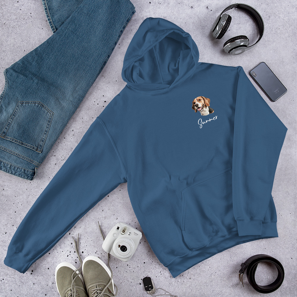 personalized beagle breed women’s hoodie