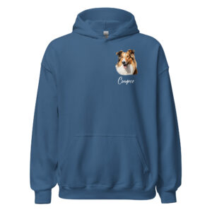 personalized rough collie breed hoodie