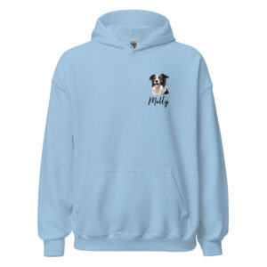 personalized border collie breed women’s hoodie