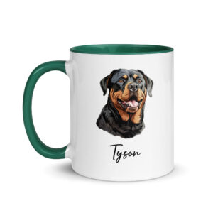 rottweiler personalized mug