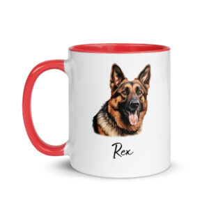 german shepherd personalized mug
